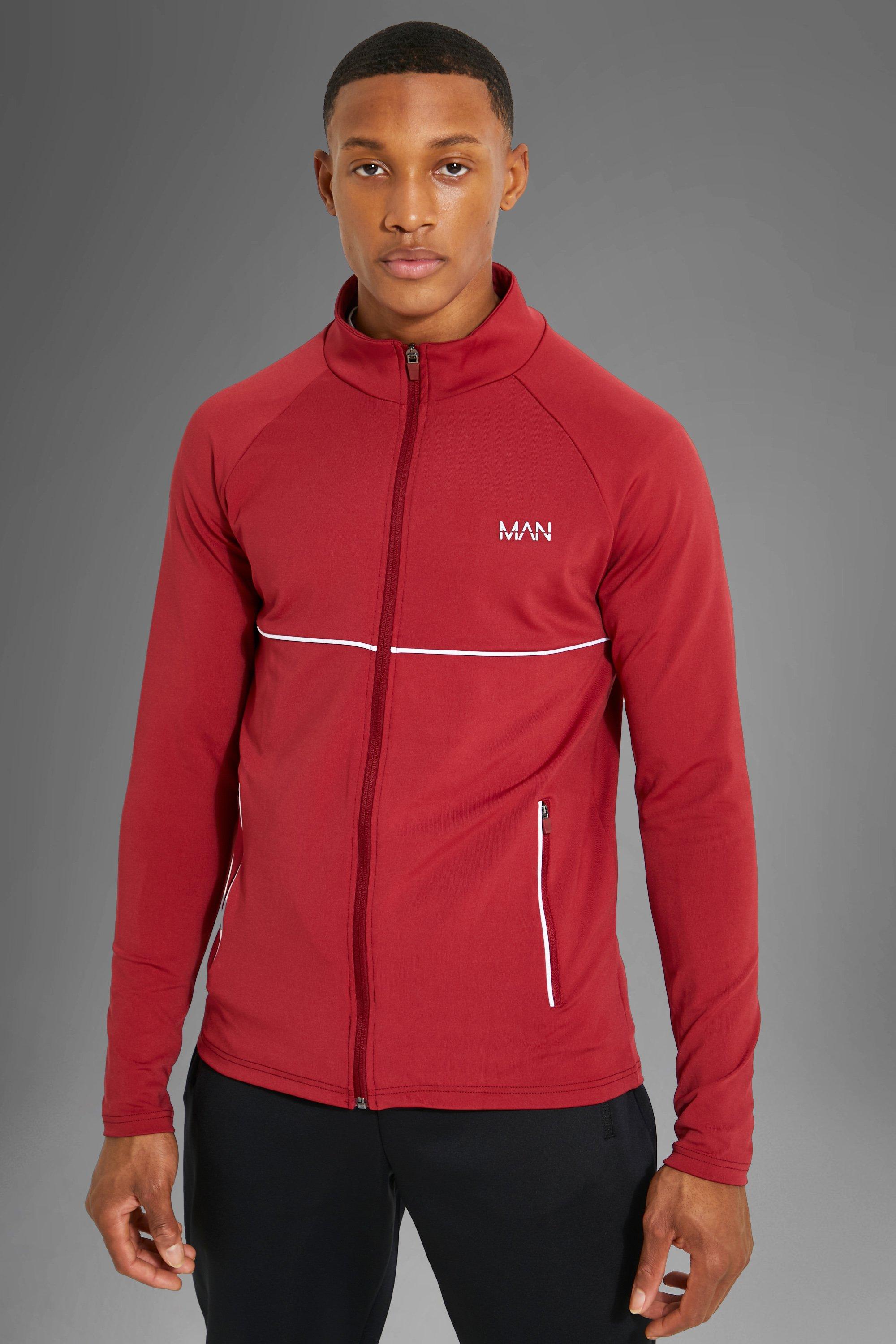 Gym red hot sale jacket